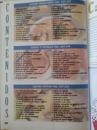 Tres libros de cocina