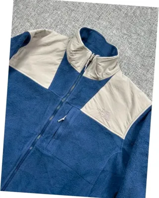 Forro polar The North Face Denali azul y beige