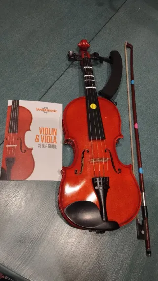 Viola 12 pulgadas con funda, arco y almohadilla.