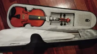 Viola 12 pulgadas con funda, arco y almohadilla.
