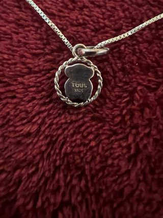 Colgante Tous Oso Negro Plata