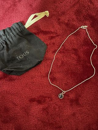 Colgante Tous Oso Negro Plata