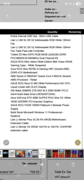 PC Gaming ROG con RGB