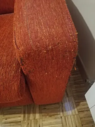 Sofá Cama Rojo Tela