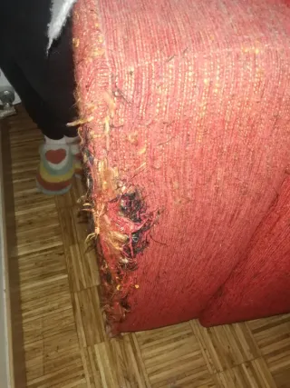 Sofá Cama Rojo Tela