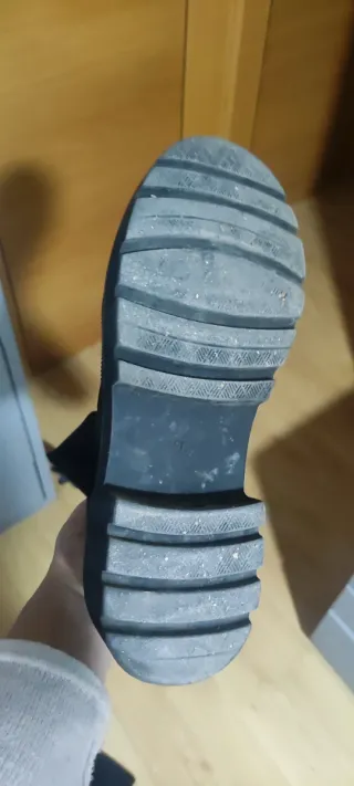 Botas altas elásticas negras