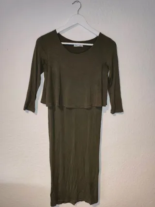 Lote 3 vestidos M brillo morado y plata