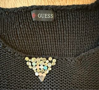 Jersey Guess Negro Algodón talla M