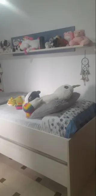 Cama nido de madera maziza