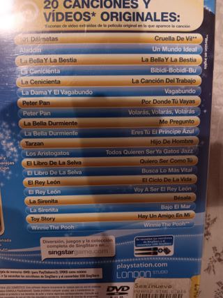 Singstar Canciones Disney PS2