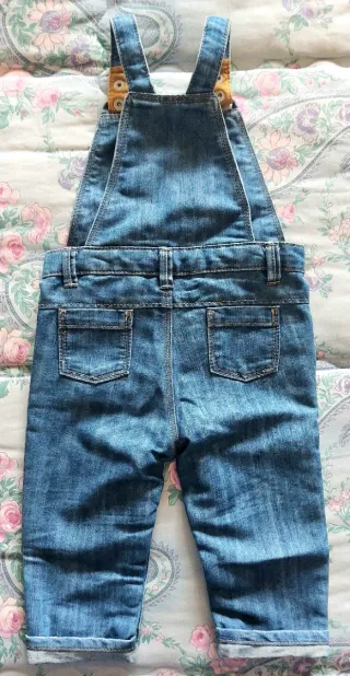 Salopette bimbo, in jeans, Obaïbi (12 Mesi/74Cm)