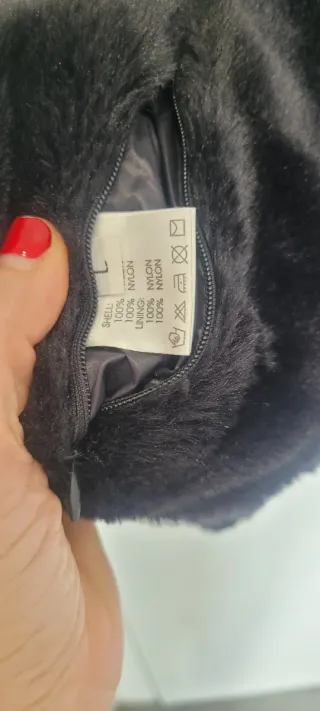 Abrigo reversible acolchado/pelo