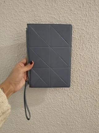 Purificación García Clutch Azul/Gris