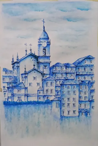 Pintura Aguarela Original 21x30cm