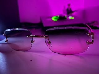 Gafas Cartier Doradas y Rosas