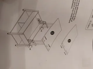 Mesa auxiliar elevable 90x50x45