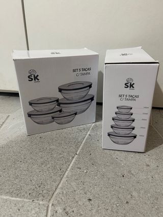 Conjunto 2 Taças SK Kitchen com Tampa