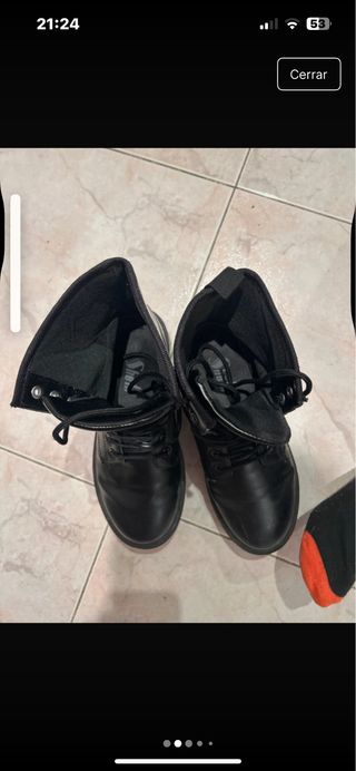 Botines negros mujer