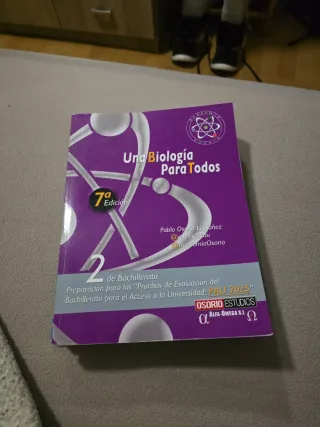Libro biología 2 bachillerato