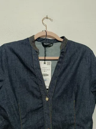 Vestido Midi Vaquero Zara Talla M