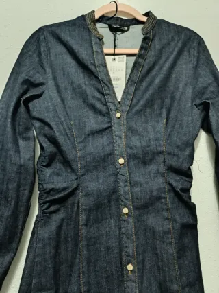 Vestido Midi Vaquero Zara Talla M