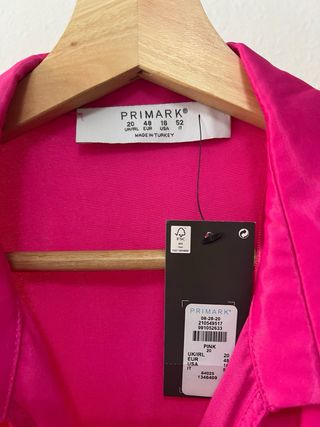 Vestido rosa satinado Primark
