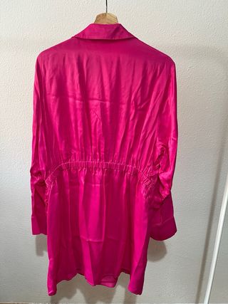 Vestido rosa satinado Primark