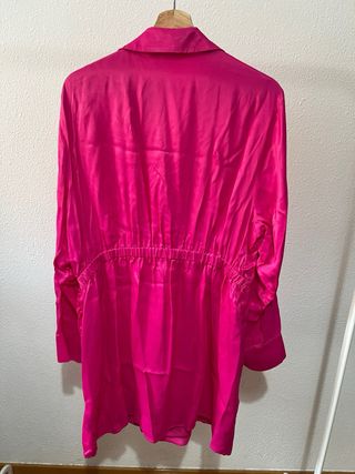 Vestido rosa satinado Primark