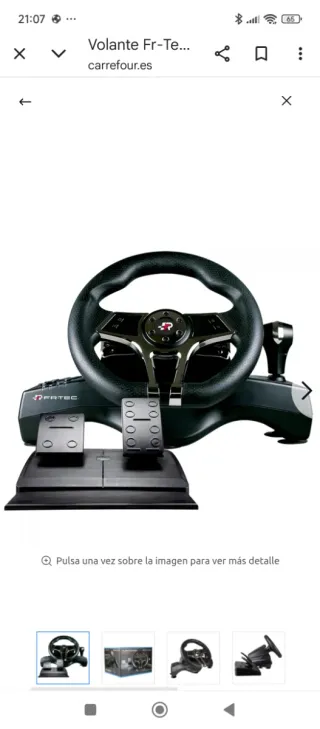 Volante FR-TEC Hurricane Wheel MKII PS4/PS3/Switch