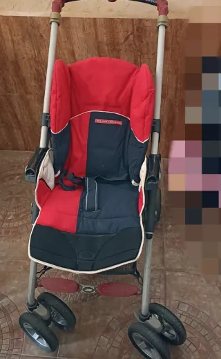 Cochecito Jane azul y rojo
