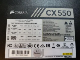Fuente Corsair CX550 550W 80+ Bronze ATX