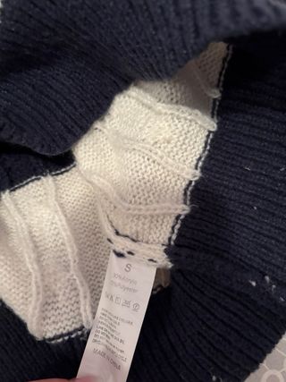 Jersey rayas azul marino y blanco