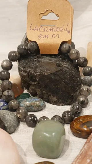 Pulsera Labradorita Natural 8mm