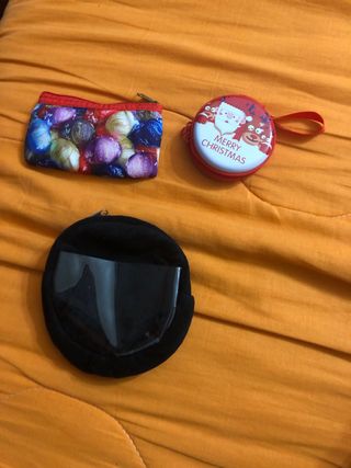 Portafogli sottomarca con paillettes oro