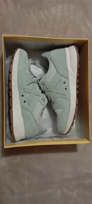 Zapatillas Munich Beige/Verde