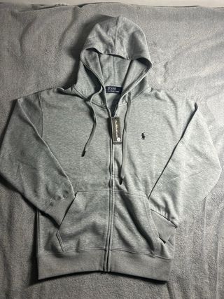 Felpa con zip Polo Ralph Lauren M Grigia