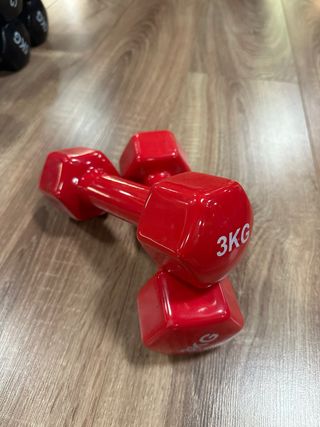 2 Mancuernas Rojas 3kg