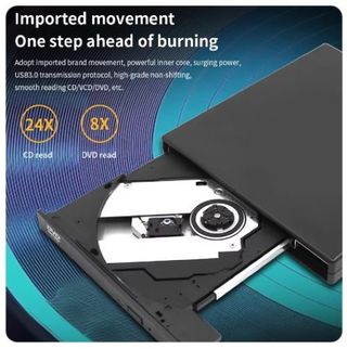 Lector/Grabador DVD Externo USB 2.0