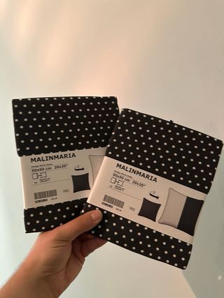 Fundas de cojín IKEA MALINMARIA lunares