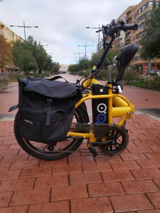 Acelerador- Bicicleta Eléctrica Plegable + Alforja