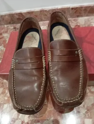Zapatos Fluchos Marrones Hombre