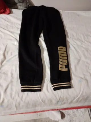 Chándal Puma mujer negro y dorado nuevo