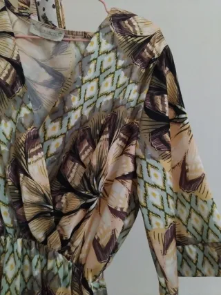 Vestido largo estampado floral