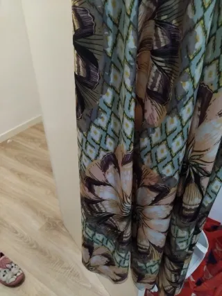 Vestido largo estampado floral