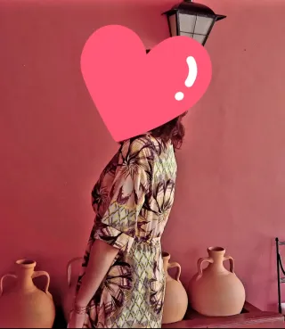 Vestido largo estampado floral