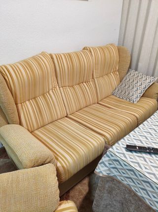 Conjunto Sofá y Sillones Tela