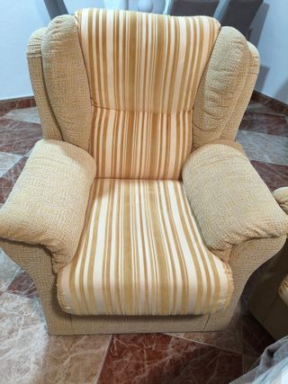 Conjunto Sofá y Sillones Tela