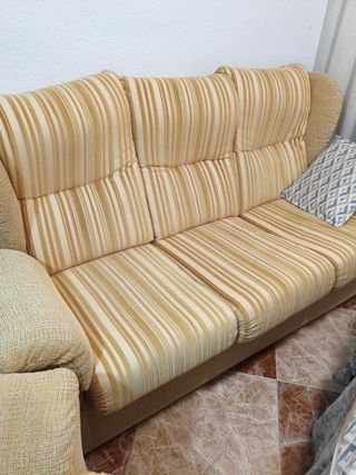Conjunto Sofá y Sillones Tela