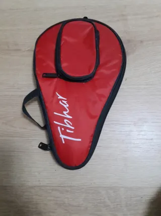 Funda Raqueta Ping Pong Tibhar Roja y Raqueta