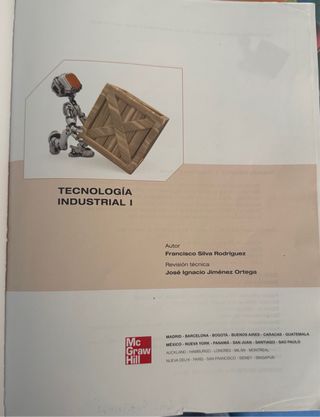 TECNOLOGIA INDUSTRIAL 1 BACHILLERATO